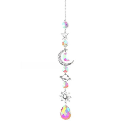 3-Pieces: Crystal Wind Chime Pendant Catcher Diamond Prisms DailySale
