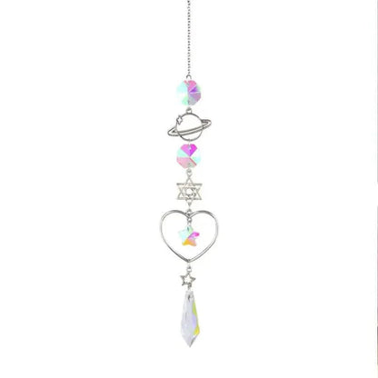 3-Pieces: Crystal Wind Chime Pendant Catcher Diamond Prisms DailySale