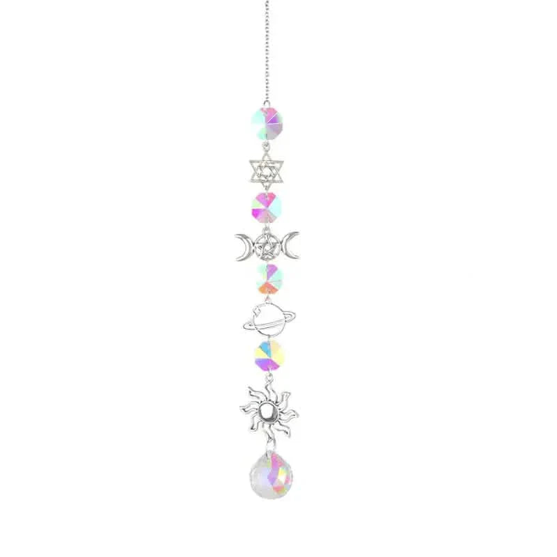 3-Pieces: Crystal Wind Chime Pendant Catcher Diamond Prisms DailySale
