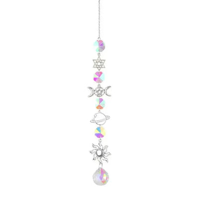 3-Pieces: Crystal Wind Chime Pendant Catcher Diamond Prisms DailySale