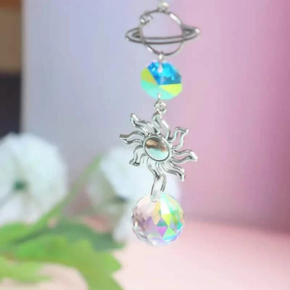 3-Pieces: Crystal Wind Chime Pendant Catcher Diamond Prisms DailySale