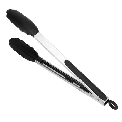 3-Pieces: Kitchen Tongs Stainless Steel with Silicon DailySale