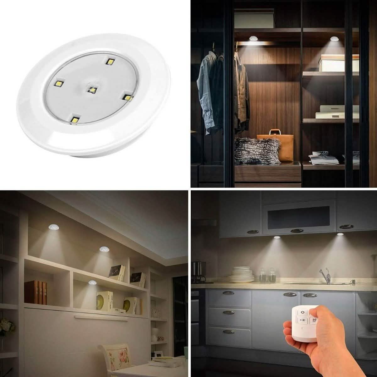 3-Pieces: LED Night Cordless Battery Powered DailySale
