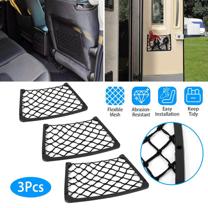 3-Pieces: Mesh Pocket Seat Side Organizer DailySale