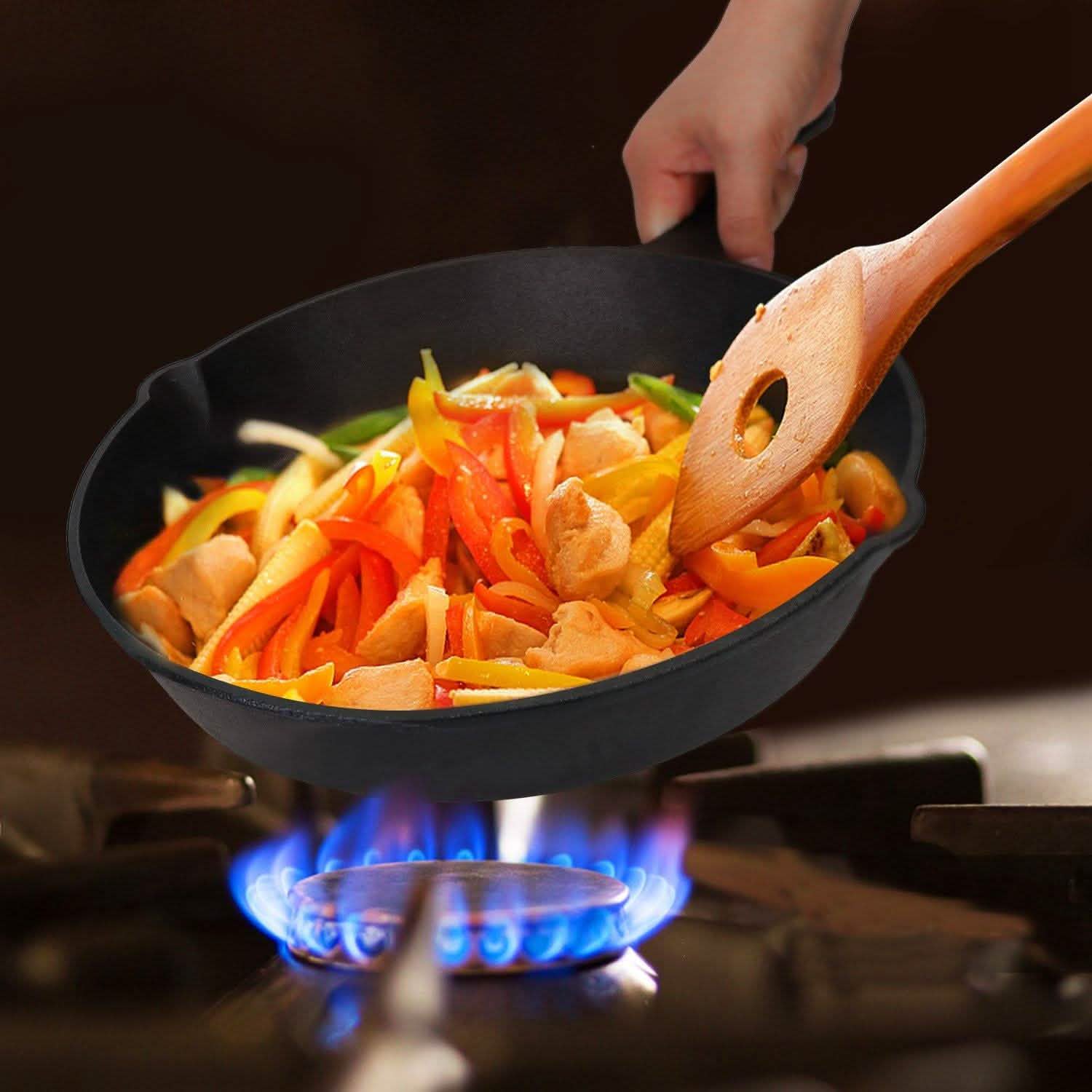 3-Pieces: Pre-Seasoned Cast Iron Skillet DailySale