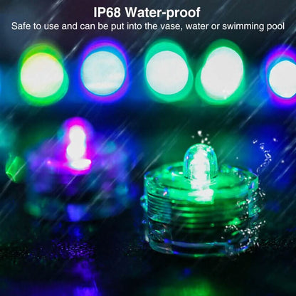 3-Pieces: Submersible LED Tea Lights Waterproof Candle Lights DailySale