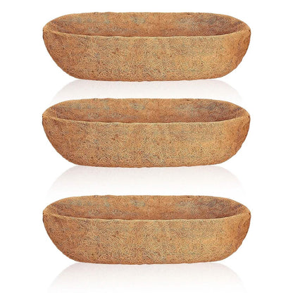 3-Pieces: Trough Coco Basket Half Moon Planter Replacement DailySale