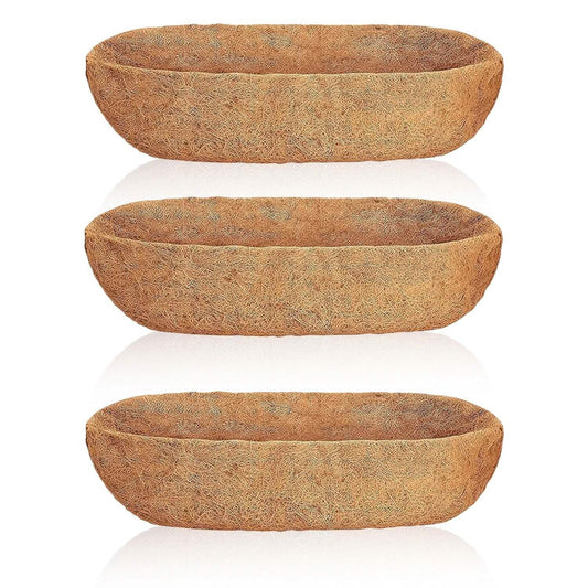 3-Pieces: Trough Coco Basket Half Moon Planter Replacement DailySale