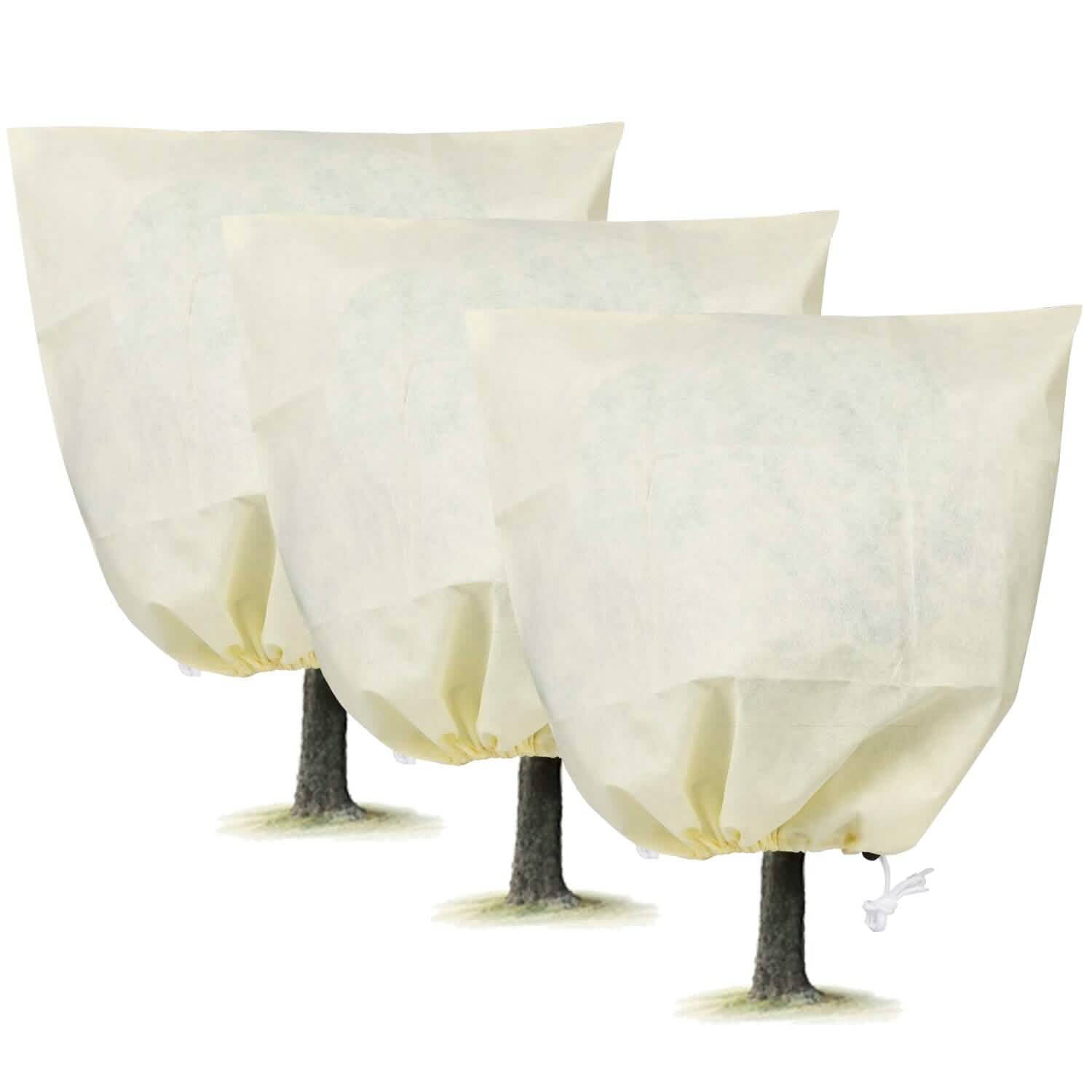 3-Pieces: Winter Plant Cover Bags with Drawstring DailySale