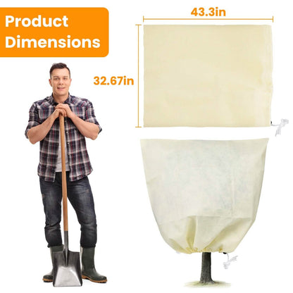 3-Pieces: Winter Plant Cover Bags with Drawstring DailySale