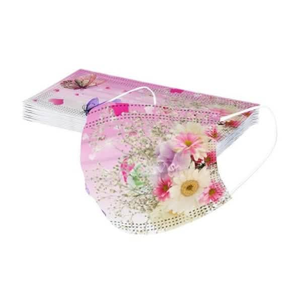 3-Ply Ear Loop Butterfly Printed Mask DailySale