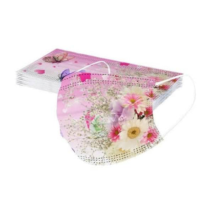 3-Ply Ear Loop Butterfly Printed Mask DailySale