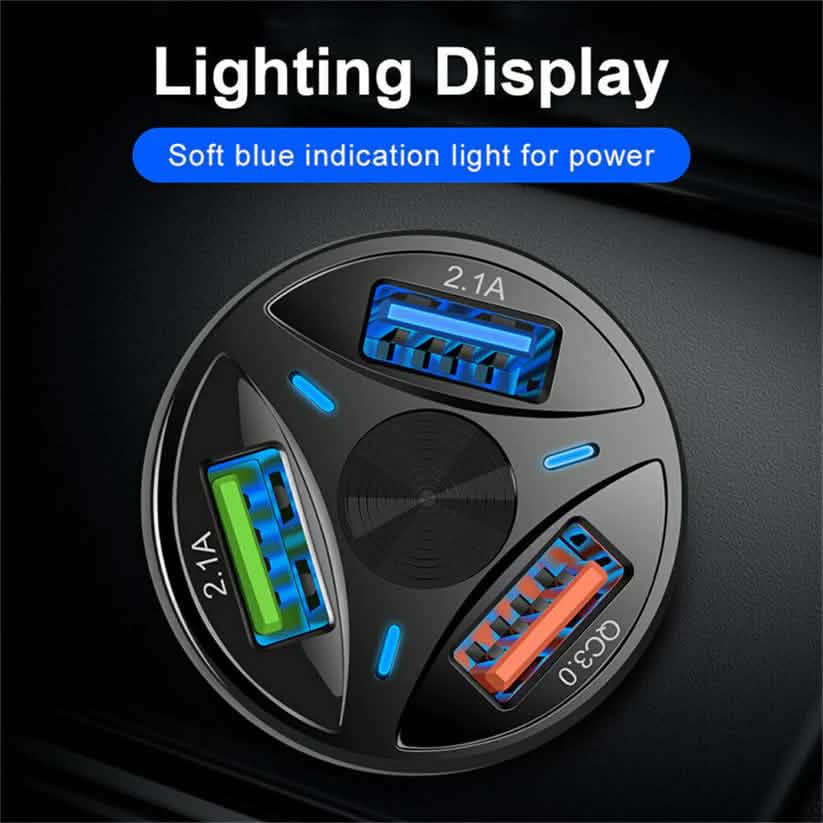 3-Port LED Car Charger DailySale
