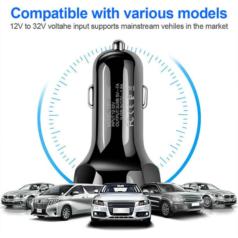 3-Port LED Car Charger DailySale