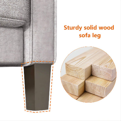 3-Seat Sofa for Living Room-Modern Fabric Sofa Couch with Storage DailySale