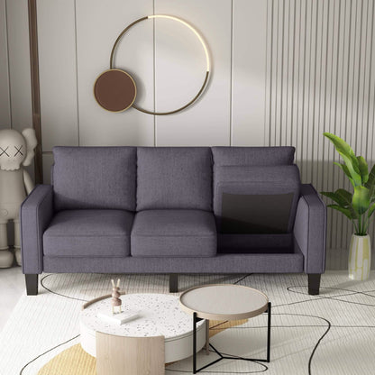 3-Seat Sofa for Living Room-Modern Fabric Sofa Couch with Storage DailySale