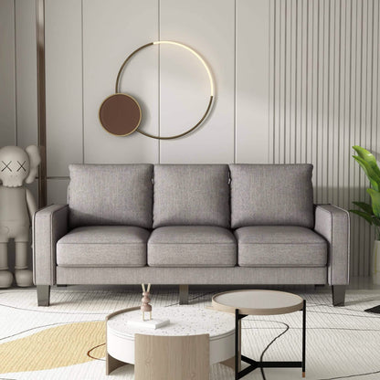 3-Seat Sofa for Living Room-Modern Fabric Sofa Couch with Storage DailySale