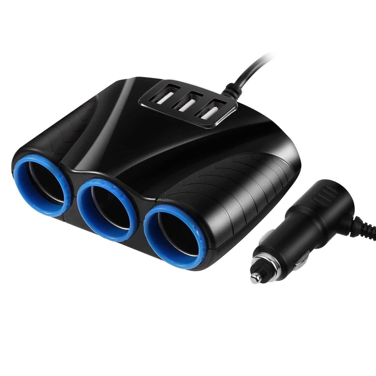 3-Socket Car Cigarette Lighter Splitter DailySale