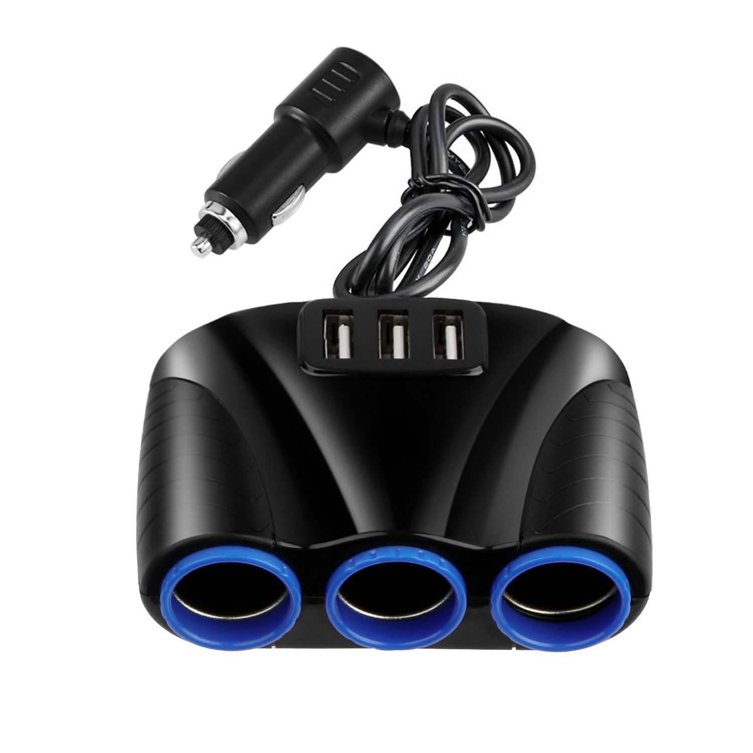 3-Socket Car Cigarette Lighter Splitter DailySale