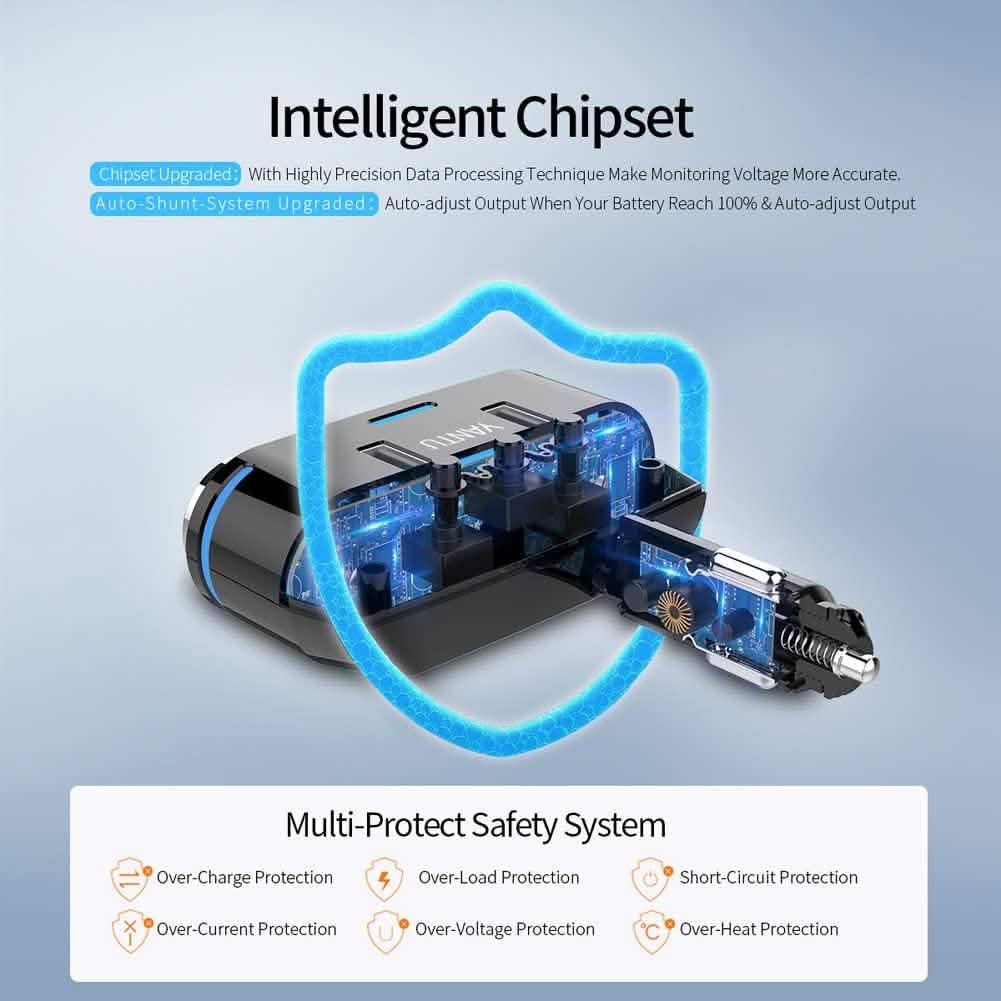 3 Socket Cigarette Lighter Splitter DailySale