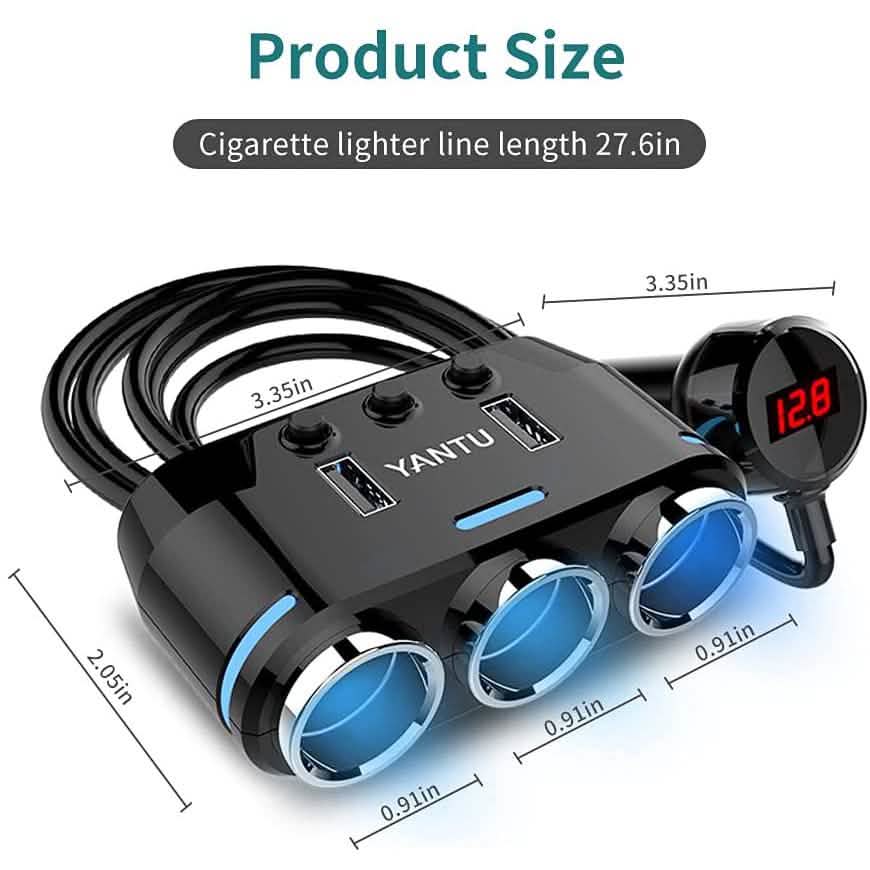 3 Socket Cigarette Lighter Splitter DailySale