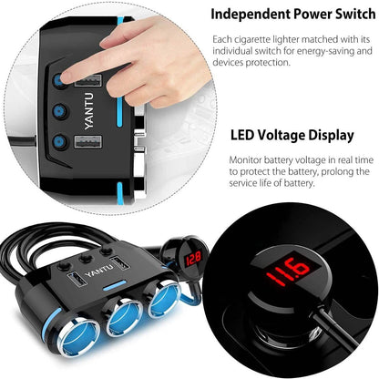 3 Socket Cigarette Lighter Splitter DailySale