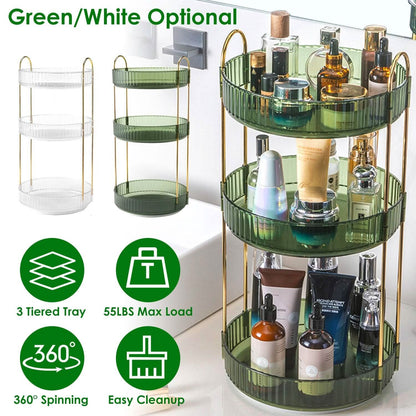 3-Tier 360¬∞ Spinning Rotating Makeup Organizer DailySale