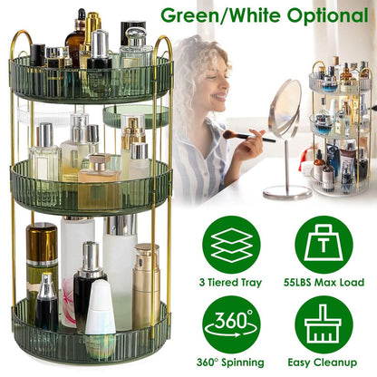 3-Tier 360¬∞ Spinning Rotating Makeup Organizer DailySale