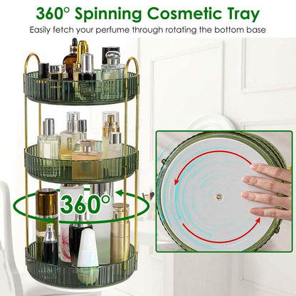 3-Tier 360¬∞ Spinning Rotating Makeup Organizer DailySale