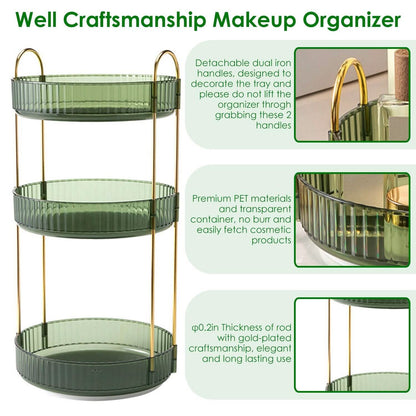 3-Tier 360¬∞ Spinning Rotating Makeup Organizer DailySale