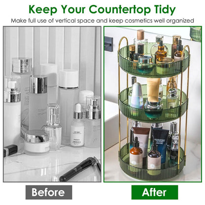 3-Tier 360¬∞ Spinning Rotating Makeup Organizer DailySale