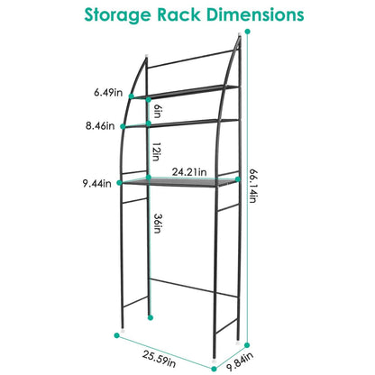3-Tier Bathroom Over the Toilet Storage Shelf DailySale