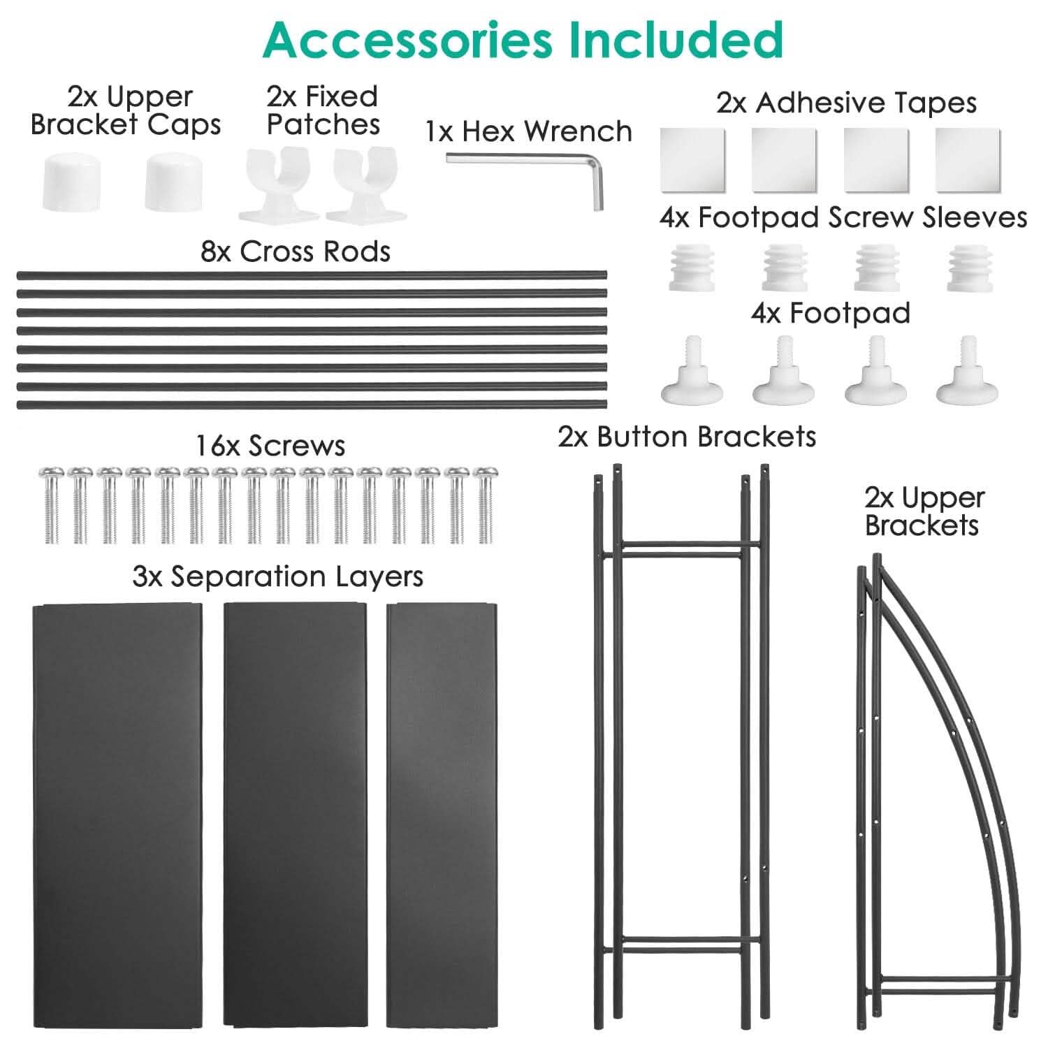 3-Tier Bathroom Over the Toilet Storage Shelf DailySale