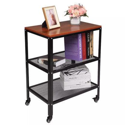 3-Tier Kitchen Microwave Cart Standing Bakers Rack Storage Cart DailySale