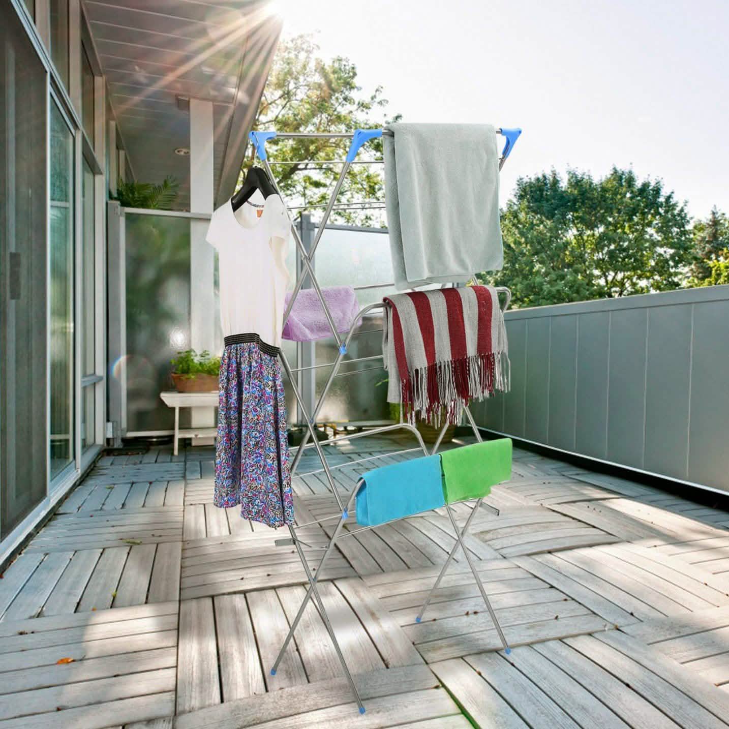3 Tier Laundry Rack Foldable Clothes Drying Rack DailySale