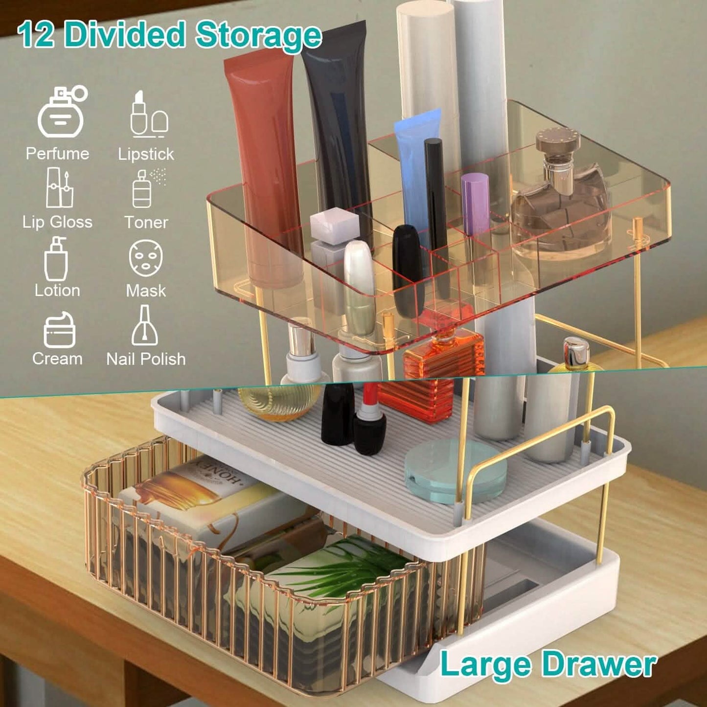3-Tier Make Up Organizer DailySale