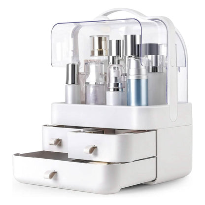 3-Tier Makeup Organizers Cosmetic Storage Box with Dustproof Waterproof Lid DailySale