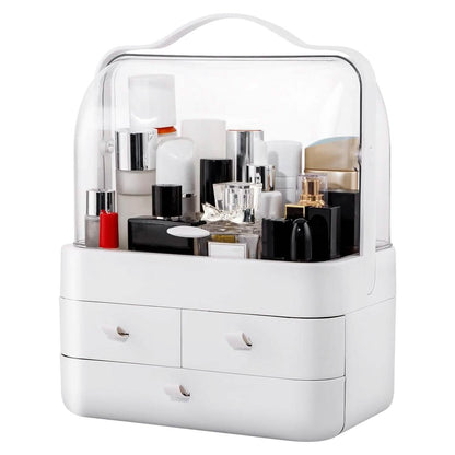 3-Tier Makeup Organizers Cosmetic Storage Box with Dustproof Waterproof Lid DailySale