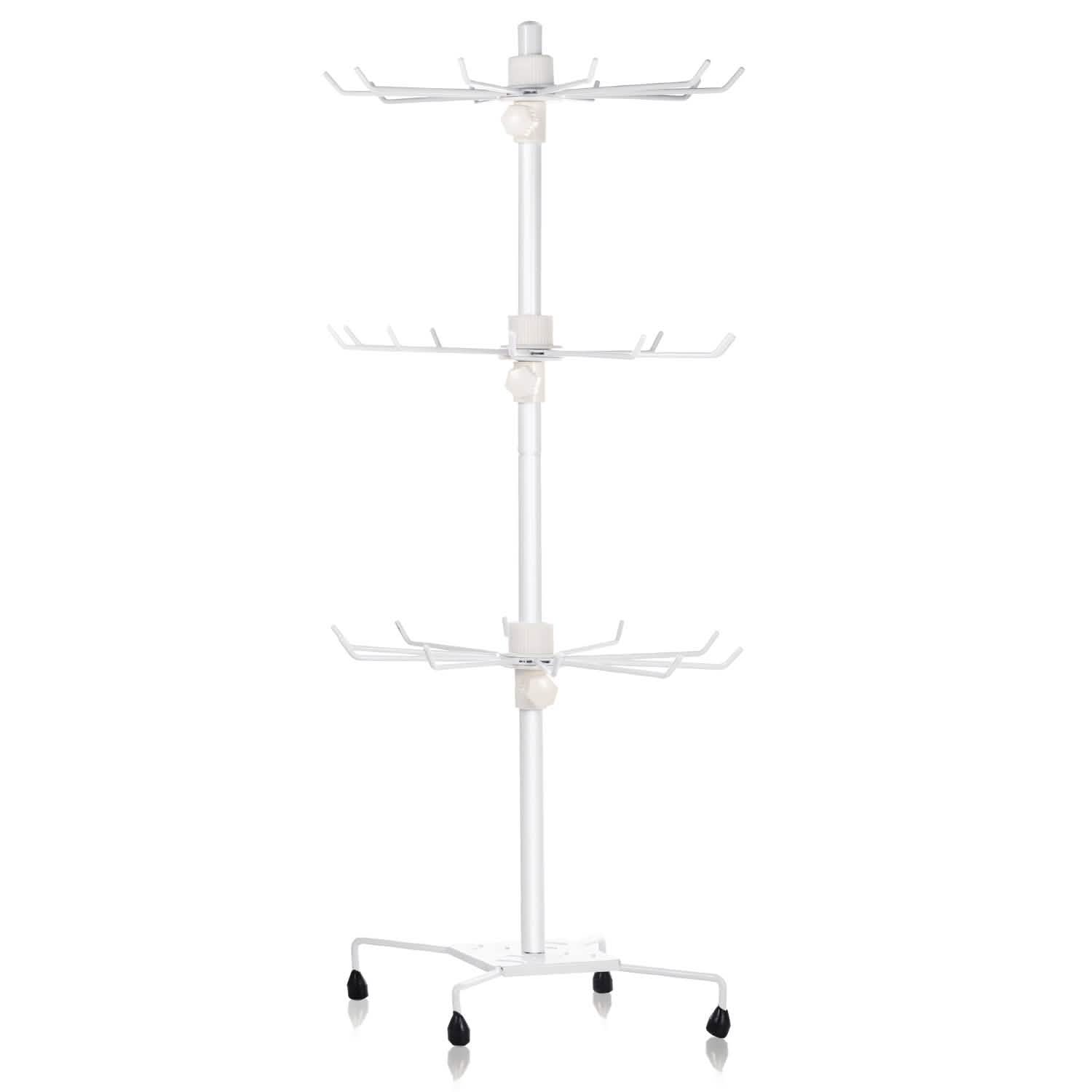 3-Tier Metal Jewelry Rack 30-Hook Necklaces Bracelets Display Stand DailySale