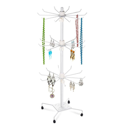3-Tier Metal Jewelry Rack 30-Hook Necklaces Bracelets Display Stand DailySale