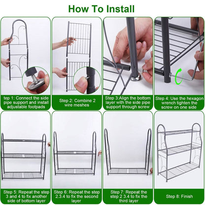 3-Tier Plant Stand Shelf Display Rack DailySale