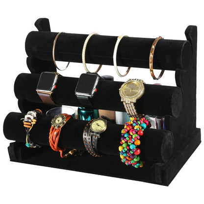 3-Tier Velvet Jewelry Stand DailySale