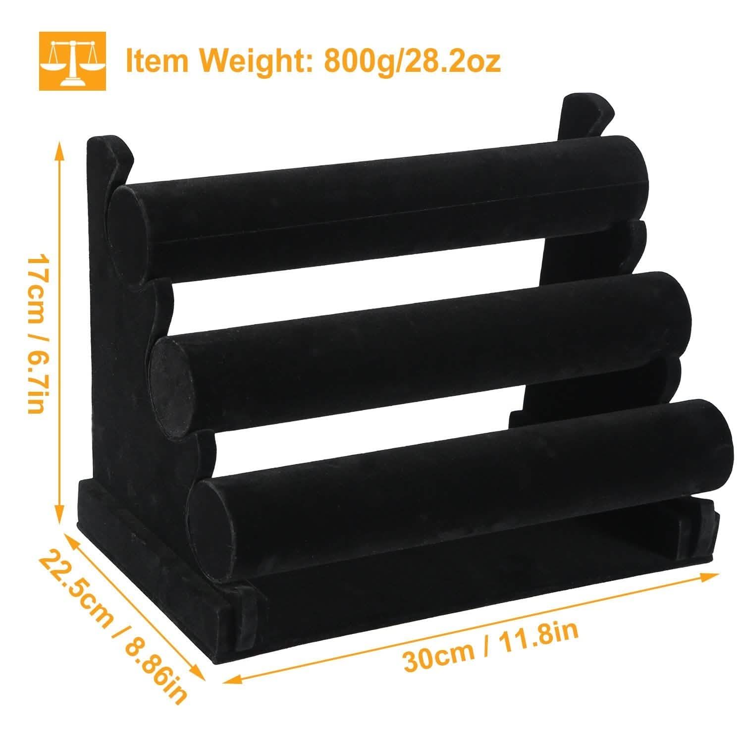 3-Tier Velvet Jewelry Stand DailySale