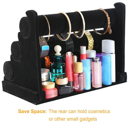 3-Tier Velvet Jewelry Stand DailySale