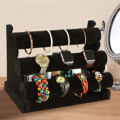 3-Tier Velvet Jewelry Stand DailySale