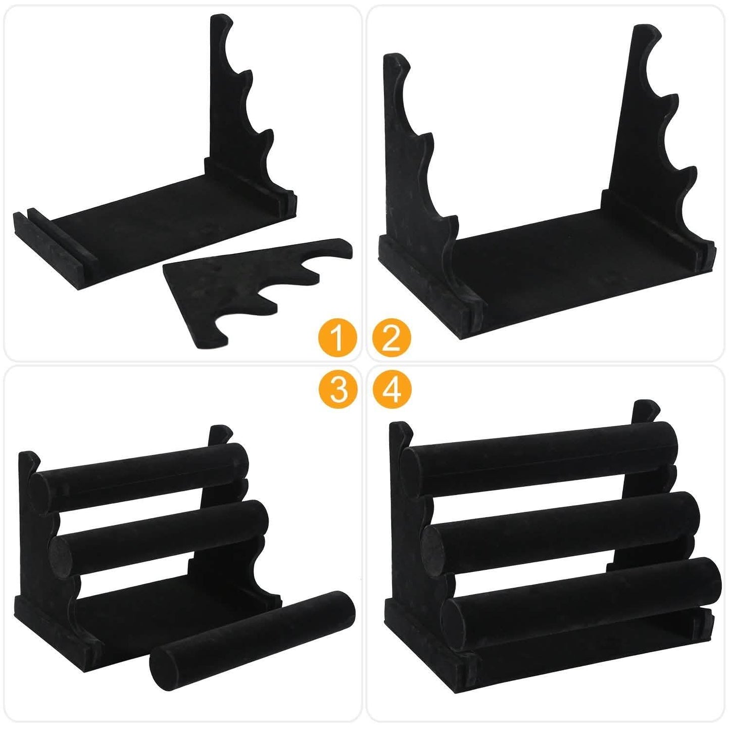 3-Tier Velvet Jewelry Stand DailySale