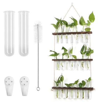 3-Tier Wall Hanging Glass Tube Planter DailySale