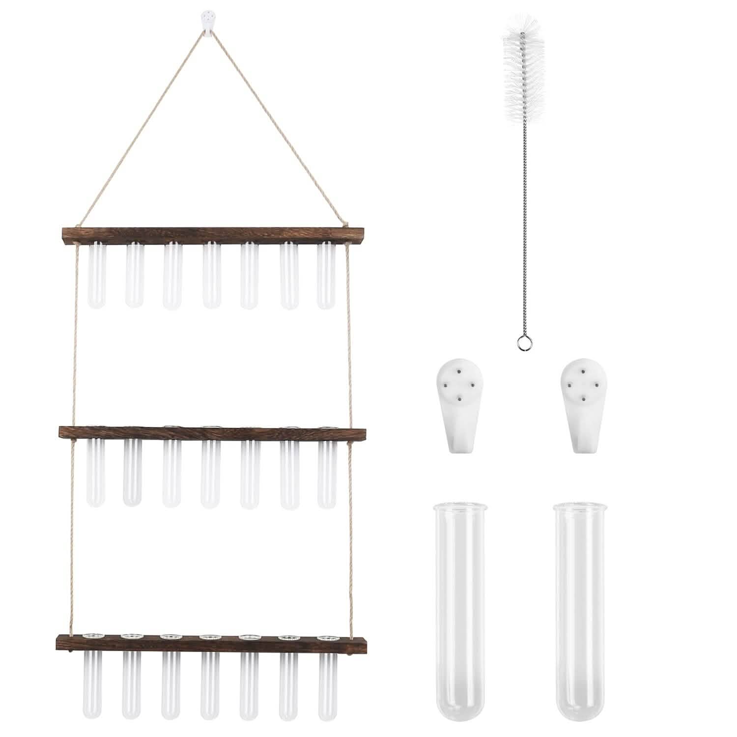 3-Tier Wall Hanging Glass Tube Planter DailySale