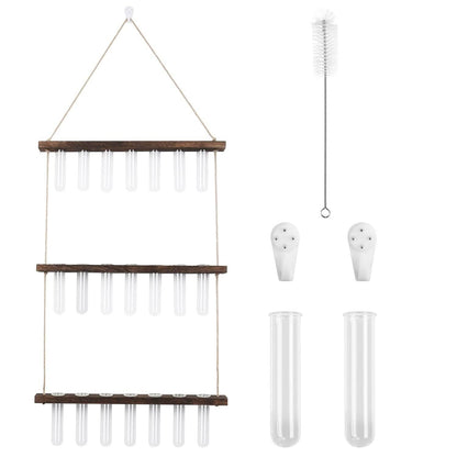 3-Tier Wall Hanging Glass Tube Planter DailySale
