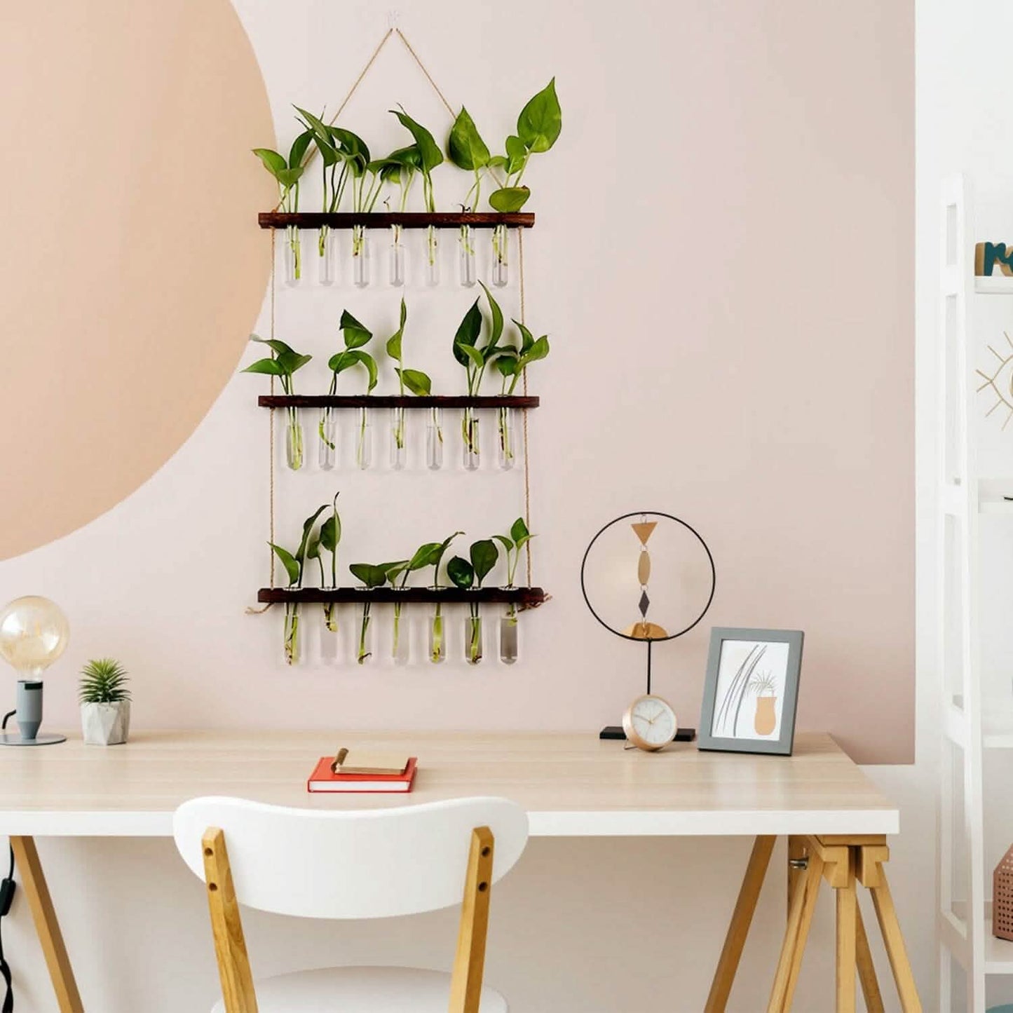 3-Tier Wall Hanging Glass Tube Planter DailySale